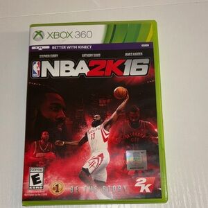 NBA 2K16 Xbox 360 Game - Red and Green Cover